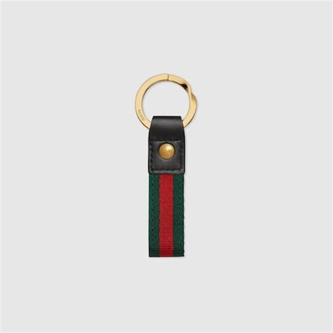 gucci nylon web key ring|Gucci encore keychain.